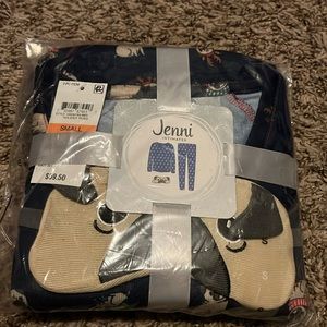 Jenni Intimates Christmas Themed Pug Pajama Set